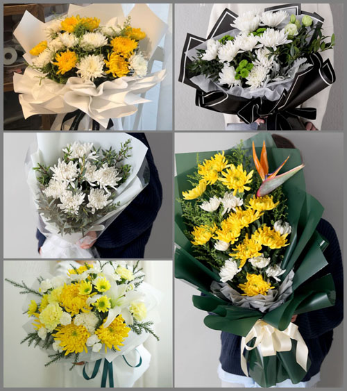 贵州毕节市大方县星宿乡梯子村白事花束代送
